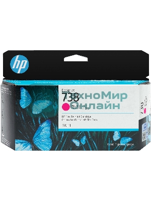 Картридж HP 738 130-ml Magenta DesignJet Ink Cartridge
