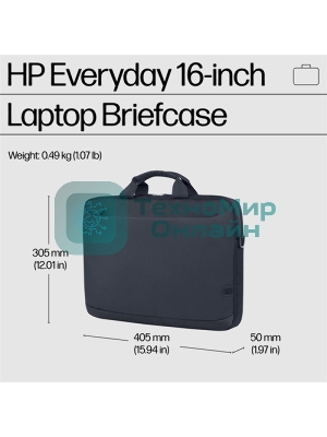 Сумка Case HP Everyday 16 Odyssey Gray Laptop Briefcase cons