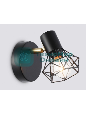 Светильник Ambrella light TR8655 BK/GD черный/золото E14 max 60W 170*100*140