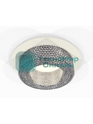 Комплект встраиваемого светильника Ambrella light XC7621020 SWH/CL белый песок/прозрачный MR16 GU5.3 (C7621, N7191)