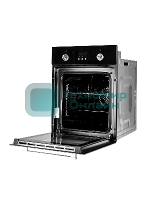 Духовой шкаф LEX EDP 4571 BLобъем 55л, LED таймер, 7 функций, встраиваемый