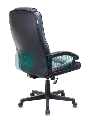 Кресло руководителя Бюрократ T-9906N/BLACK черный, кожа