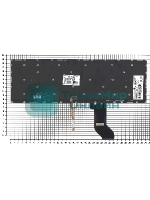 Клавиатура для ноутбука Lenovo IdeaPad Y700 Y700-15ISK черная без рамки с подсветкой