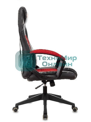 Кресло игровое Бюрократ Zombie Arena черный/красный