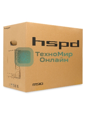 Компьютерный корпус HSPD M510, Mesh Mid Tower, черный, TG, 0.5 SPCC, 4x120мм ARGB ATX, mATX, mITX 180/280/160мм 1x2.5