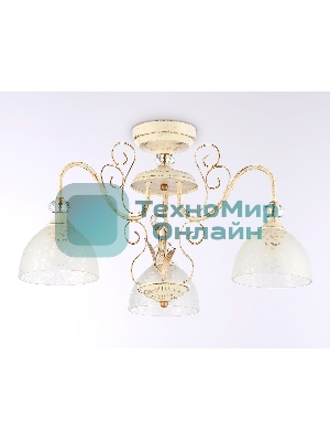 Светильник Ambrella light TR3055/3 BG/GD/FR бежевый/золото/белый матовый E27/3 max 40W D600*380