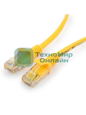 Патч-корд UTP Cablexpert cat.5e, 1м, литой, многожильный, желтый