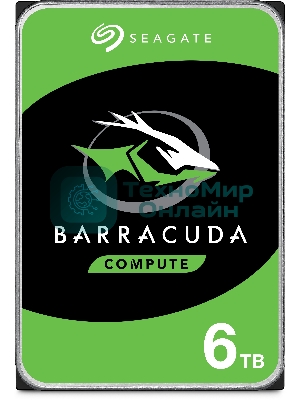 Жесткий диск Seagate 6Tb 5400rpm SATA 6Gb/S 256MB Barracuda 3.5