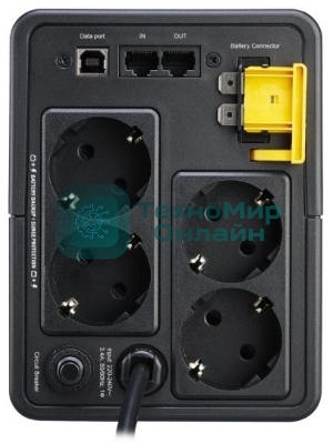 Источник бесперебойного питания APC Back-UPS BX750MI-GR 410Вт 750ВА черный