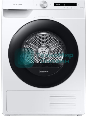 Сушильная машина Samsung DV90T5240AW/LP белый, 9 кг, сушка - тепловой насос, программ - 14, 60 x 85 x 65 см