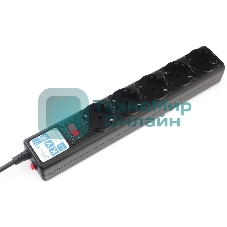 Сетевой фильтр Power Cube SPG5-В1 PC 0,5 м, 5 р, черный 10А, UPS(C14), SPG5-В1