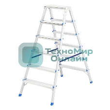 Стремянка двусторонняя Сибртех 6ст., алюминиевая