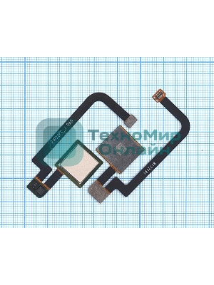 Шлейф со сканером отпечатка пальца для Xiaomi Mi Max 2 золотой