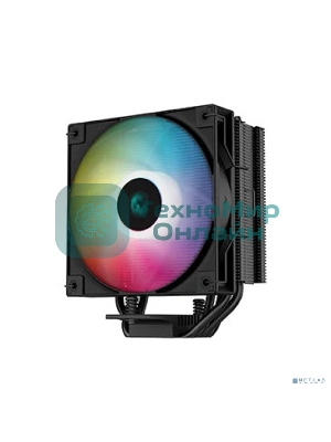 Кулер для процессора DEEPCOOL AG400 BK ARGb черный, 120 мм, алюминий/медь, 2000 об/мин, 31.6 дБ, 4 pin, 220 Вт, 150 мм