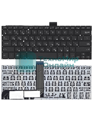Клавиатура для ноутбука Asus TP300, TP300L черная без рамки