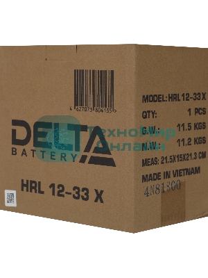 Батарея для ИБП Delta HRL 12-33 X 12В 33А·ч