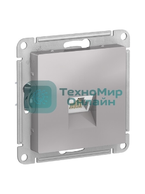 Механизм розетки компьютерной AtlasDesign RJ45 алюм. SchE ATN000383