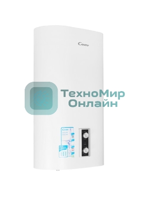 Водонагреватель электрический Candy CF50V-P1 INOX белый, накопительный, 50 л, 2 кВт