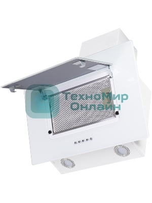 Вытяжка наклонная HOMSair Elf Push 60 белый, 60 см, 650 куб. м/ч, 47 дБ