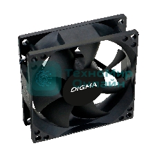 Вентилятор для корпуса Digma DFAN-80 черный, 80 мм, 1800 об/мин, 23 дБ, 4 pin
