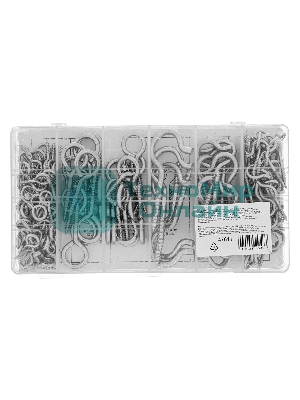 Набор крюков-саморезов Сибртех 2,5x25, 3x40, 5x65, 5x75, 6x45, 6x50 мм, 151 предметов