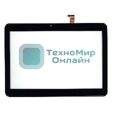 Сенсорное стекло (тачскрин) DP101514-F1 черное