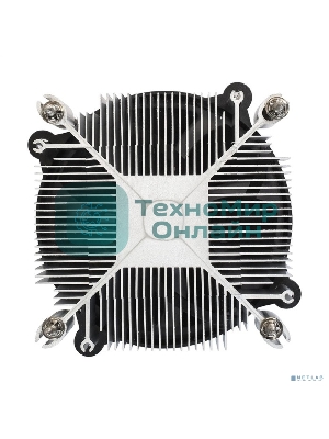 Кулер для процессора ExeGate ETA-20.V1700 серебристый, 90 мм, алюминий, 2200 об/мин, 22 дБ, 3 pin, 90 Вт, 60 мм