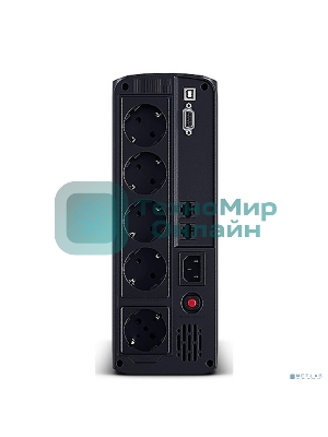 Источник бесперебойного питания UPS CyberPower VP1200ELCD Line-Interactive 1200VA/720W USB/RS-232/RJ11/45 (4 + 1 EURO)