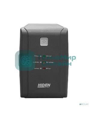 Источник бесперебойного питания HIDEN EXPERT ULI600E 600ВА/360Вт Линейно-интерактивный,4xIEC C13 LED, USB, встроенный АКБ 1 x 12В/7Ач УТ-00002431