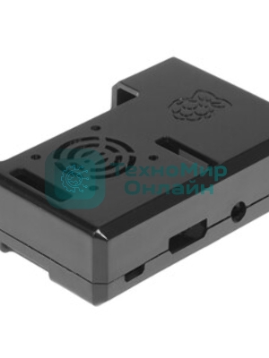 Корпус RA187 Корпус ACD черный ABS Plastic Case w/GPIO port hole and Fan holes for Raspberry Pi 3
