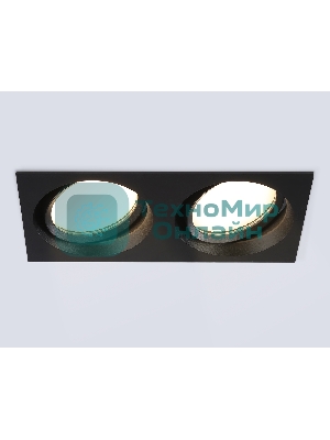 Светильник Ambrella light TN6661/2 BK черный IP44 GX53/2 220*110*48