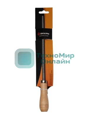 Напильник 200 мм полукруглый деревянная рукоятка