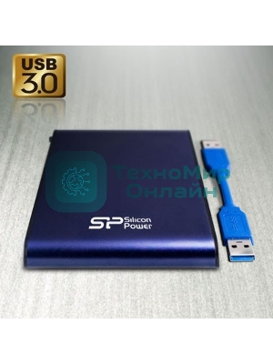 Внешний HDD Silicon Power USB 3.0 1Tb A80 SP010TbPHDA80S3B Armor (5400 об/мин) 2.5