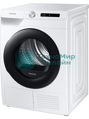 Сушильная машина Samsung DV90T5240AW/LP белый, 9 кг, сушка - тепловой насос, программ - 14, 60 x 85 x 65 см