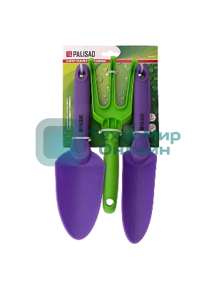 Набор садового инструмента Palisad пластиковый, гелевые рукоятки, 3 предмета, NYLON SOFT