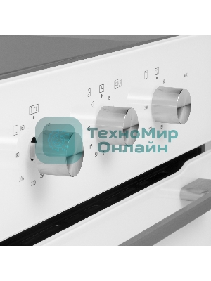 Шкаф духовой газовый с электрическим грилем Maunfeld MOGS703W, встраиваемый