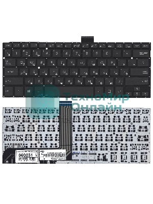 Клавиатура для ноутбука Asus TP300, TP300L черная без рамки