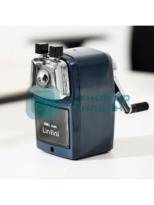 Точилка для карандашей механическая Deli E0620S, 1 отверстие, пластик, ассорти