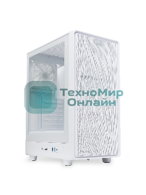 Компьютерный корпус HSPD M510, Mesh Mid Tower, белый, TG, 0.5 SPCC, 4x120мм ARGb ATX, mATX, mITX 180/280/160мм 1x2.5