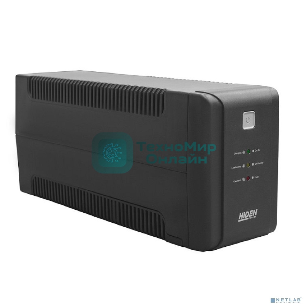Источник бесперебойного питания HIDEN EXPERT ULI600E 600ВА/360Вт Линейно-интерактивный,4xIEC C13 LED, USB, встроенный АКБ 1 x 12В/7Ач УТ-00002431
