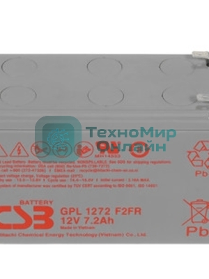 Аккумулятор CSB GPL1272 F2FR (12V 7.2Ah)