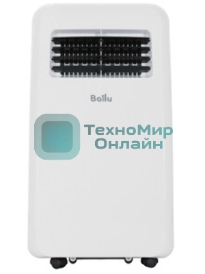 Кондиционер мобильный Ballu Aura BPAC-07 CP/N1_24Y 7000 BTU, 18 м², 47 дБ, охлаждение, осушение, белый