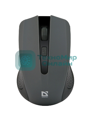 Мышь беспроводная Defender Accura MM-935 серый, 1600 dpi, радиоканал, USB, кнопки - 4