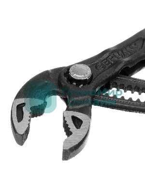 Клещи переставные Gross кнопочный механизм, обливные рукоятки, 180 мм