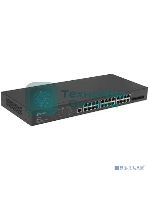 Коммутатор TP-Link JetStream 24-port Gigabit L2/L2+ Managed Switch with 4 SFP slots, support SDN controller, abundant L2/L2+ features, 1U rack mountable, full managed via web UI/CLI/Console/SSH/Telnet/SNMP.