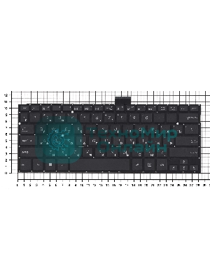 Клавиатура для ноутбука Asus TP300, TP300L черная без рамки