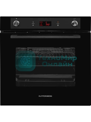 Встраиваемый духовой шкаф Kuppersberg HM 639 Black 60 см, 70 л, 9 режимов, гидролизная очистка, черный