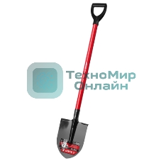 Штыковая лопата МАСТЕР ЛКО, стальной черенок, с рукояткой, ЗУБР 39522
