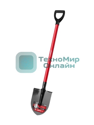 Штыковая лопата МАСТЕР ЛКО, стальной черенок, с рукояткой, ЗУБР 39522