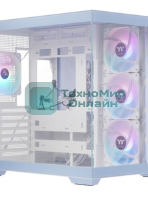 Компьютерный корпус Thermaltake View 380 TG ARGB синий без БП ATX 6x120мм 2x140мм 1x200мм 2xUSB3.0 audio bott PSU